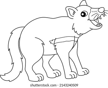 Tazmanian devil coloring page isolated kids stock vector royalty free