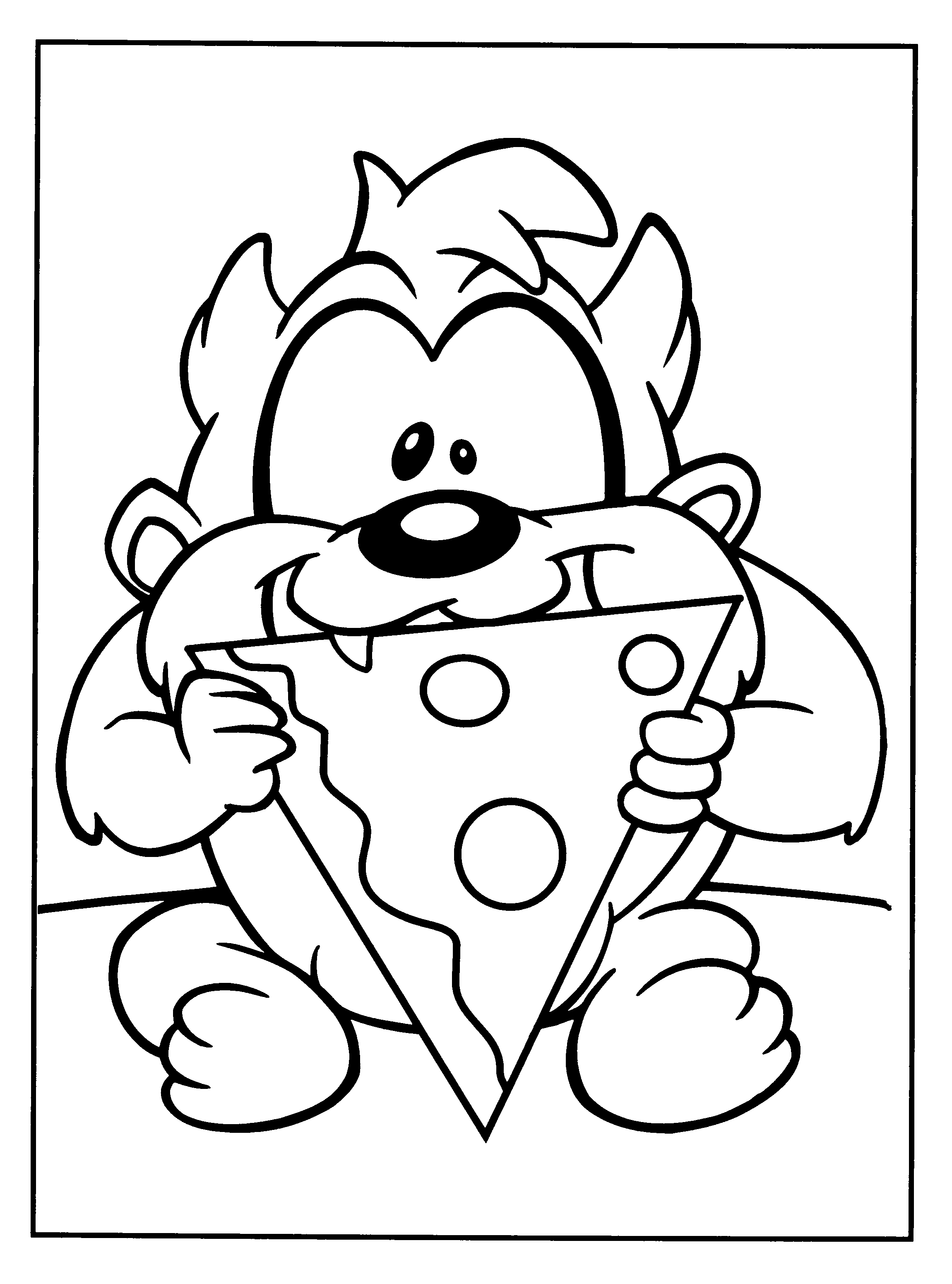 Tasmanian devil coloring pages