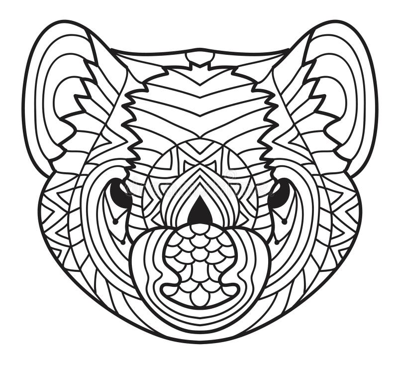 Animals of australia tasmanian devil coloring book stock vector