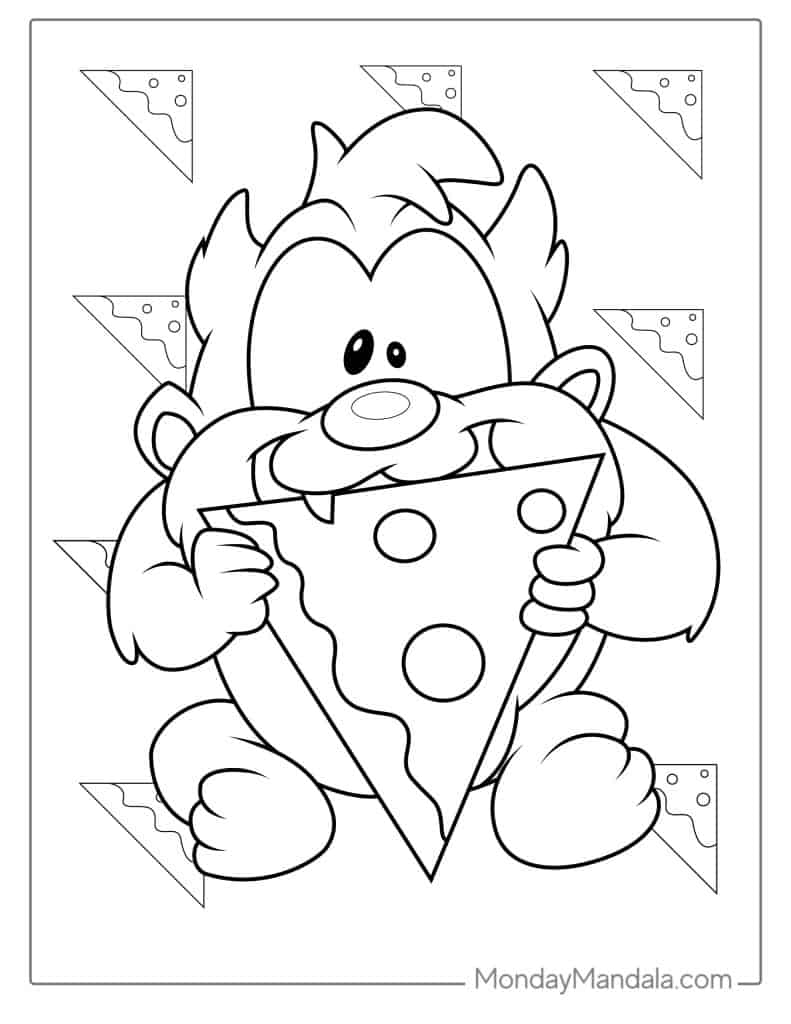 Looney tunes coloring pages free pdf printables