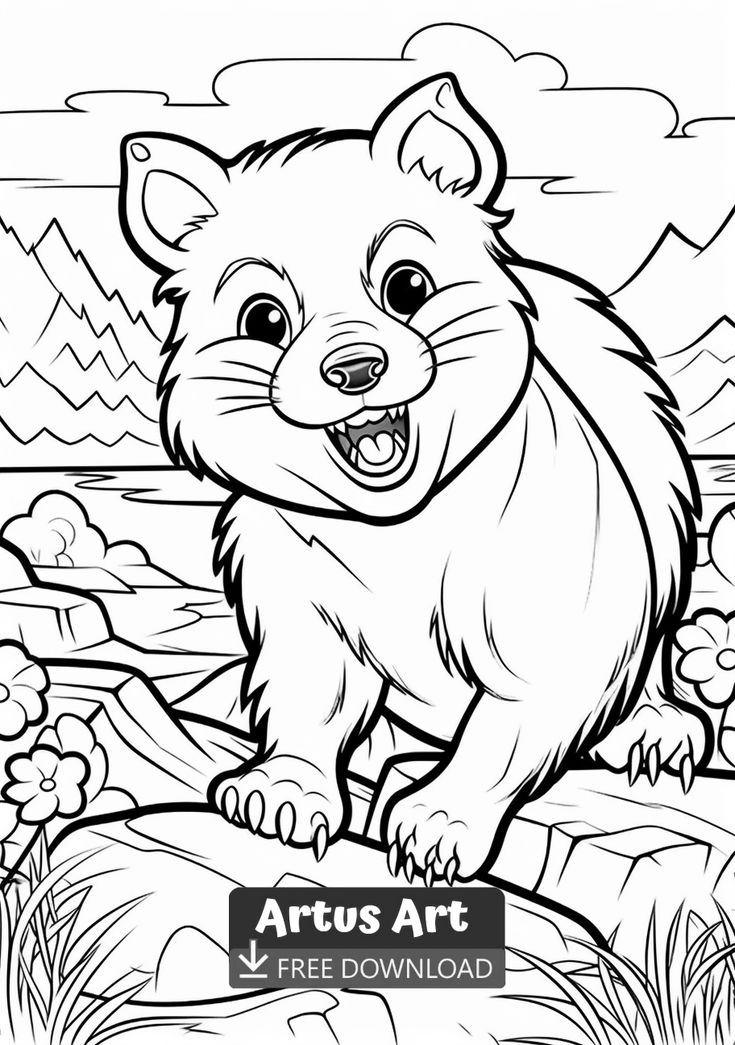 Tasmanian devil coloring page animal coloring pages unicorn coloring pages coloring pages