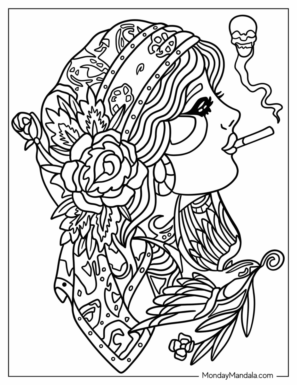 Tattoo coloring pages free pdf printables