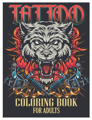 Tattoo coloring book for adults tattoo adult coloring book beautiful and awesome tattoo coloring pages such as sugar skulls guns roses and mor paperback watermark books cafã