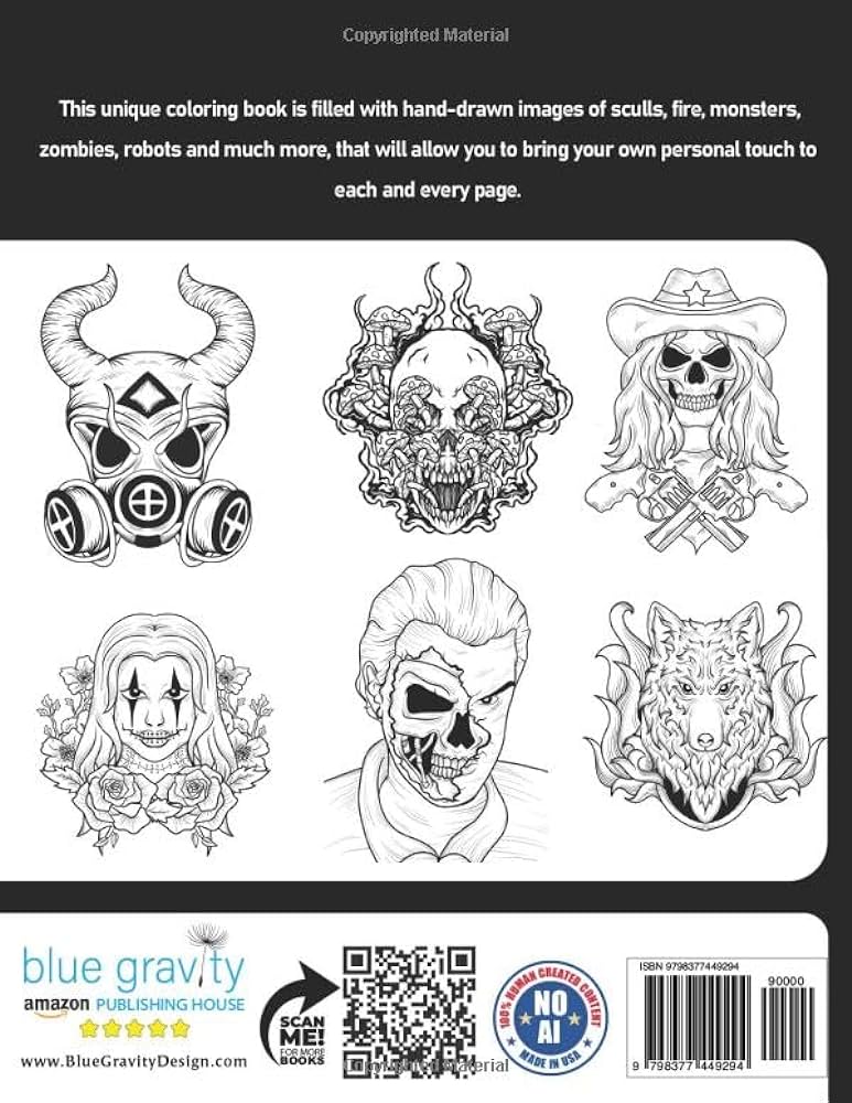 Dark ink a tattoo coloring book for adults unique beautiful tattoo designs hand