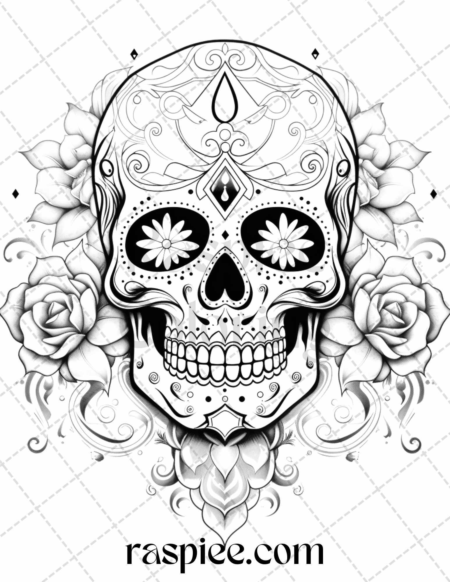 Beautiful tattoos grayscale coloring pages printable for adults pd â coloring