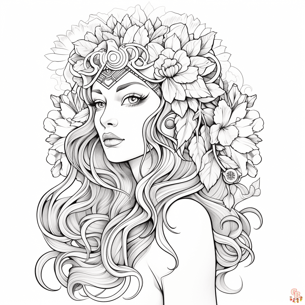 Printable tattoo coloring pages free for kids and adults