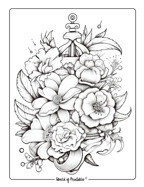 Tattoo coloring pages