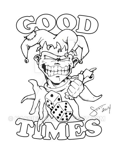 Good times outline drawings graffiti drawing tattoo outline drawing