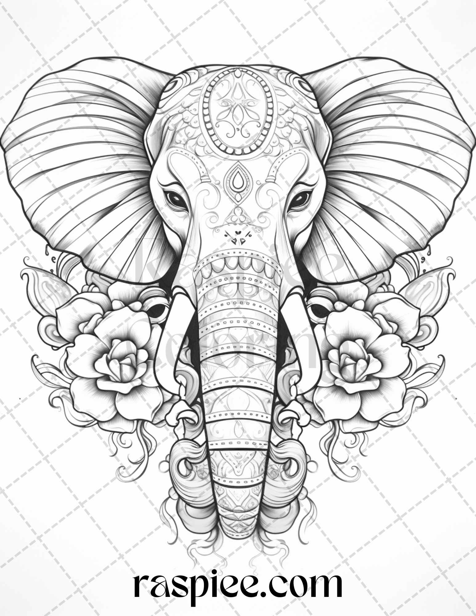 Beautiful tattoos grayscale coloring pages printable for adults pd â coloring