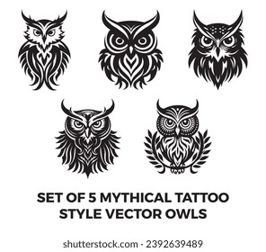 Tribal owl tattoo images stock photos d objects vectors