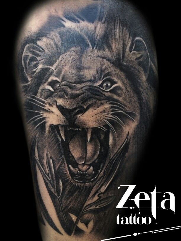 By ezequiel pastorlion tattootatuajestatuaje leonanimal salvaje httpswwwfacebookpageszeta