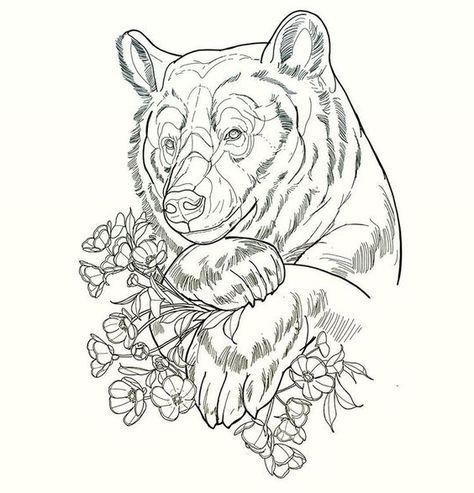 Bear tattoo ideas en tatuajes de osos tatuaje oso geomãtrico tatuajes de arte corporal