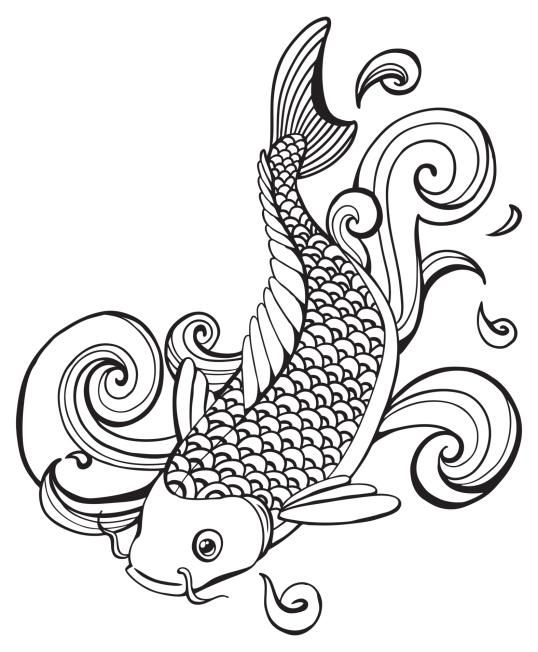 Plantillas para tatuajes del pez koi fish vector koi fish tattoo koi fish drawing