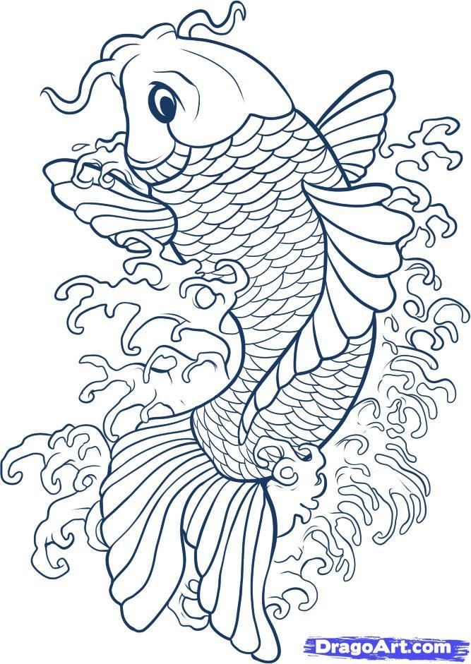 Tatuajes de pez koi diseãos y significado parte koi fish drawing fish drawings koi art