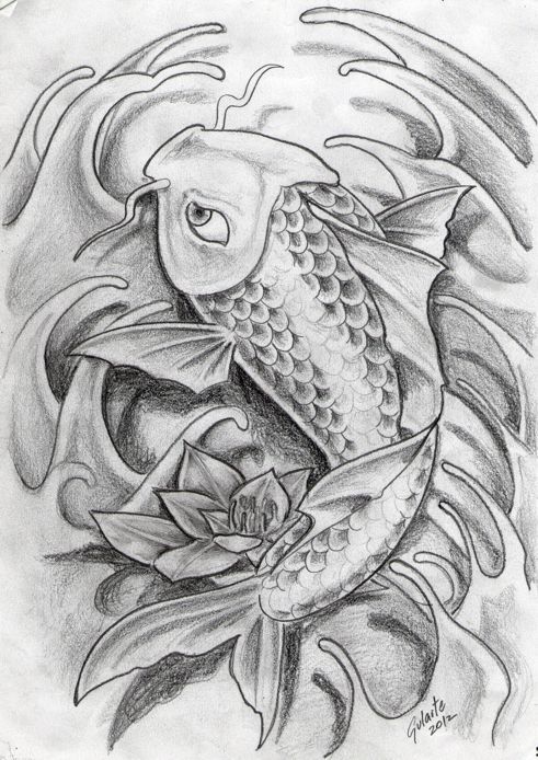 Tatuaje pez koi dibujos tattoo tatuajes celtas