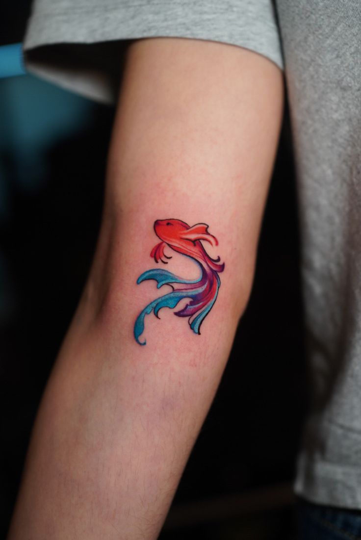 Goldfish tattoo tatuaje de pez dorado tatuaj interant tatuaj