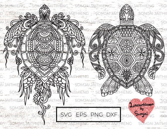 Estilos tortuga svg tortuga zentangle svg animal svg mandala svg tortuga mandala tortuga svg para cricut descarga instantãnea