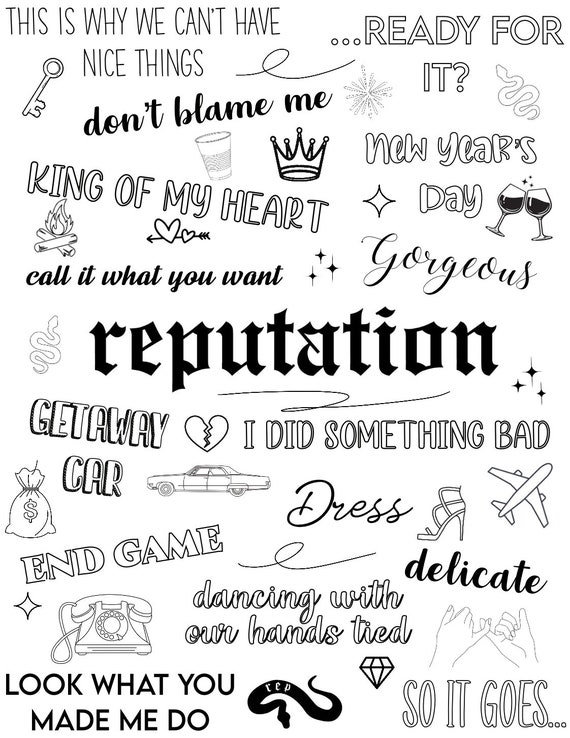 Digital taylor swift colouring book