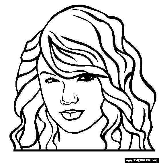 Taylor swift coloring page online coloring coloring pages people coloring pages online coloring