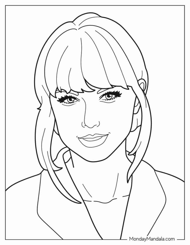 Taylor swift coloring pages free pdf printables taylor swift drawing taylor swift taylor swift games