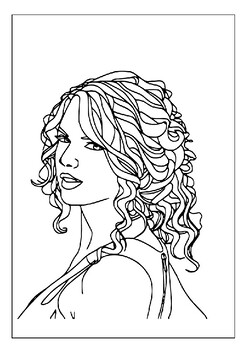 Coloring pages celebrating taylor swift blend of melody and artistry