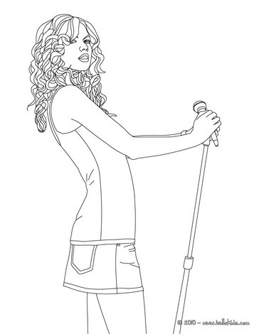 Taylor swift posing coloring pages