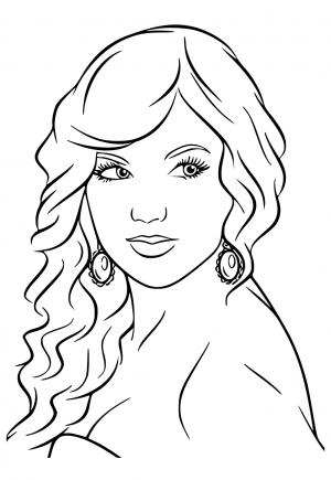 Free printable taylor swift coloring pages for adults and kids