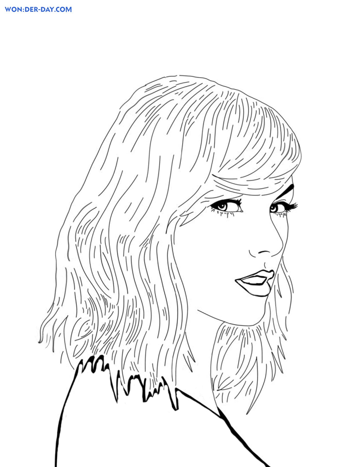 Taylor swift coloring pages print for free wonder day â coloring pages for children and adults