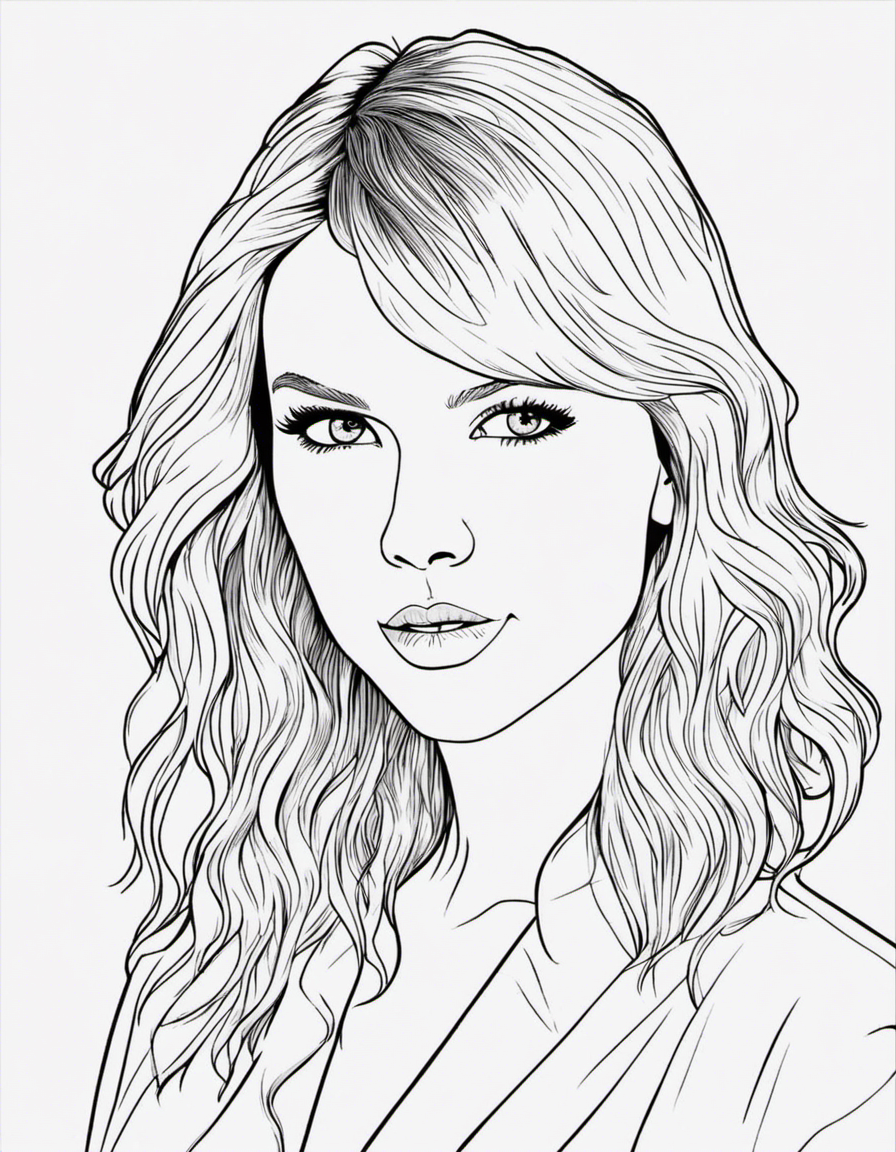 Best free taylor swift coloring pages