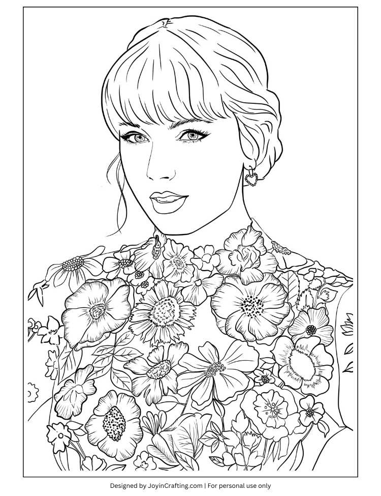 Taylor swift the eras tour coloring and activity printables unofficial