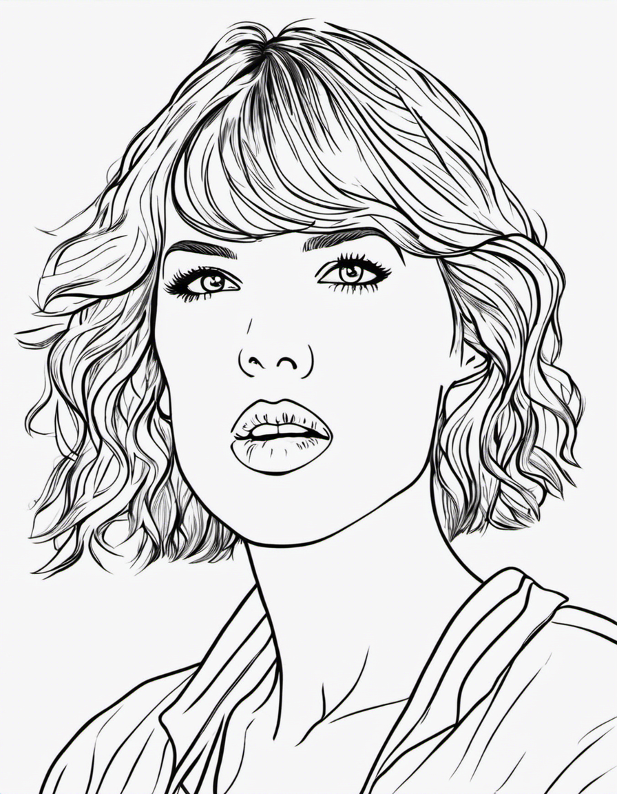 Best free taylor swift coloring pages