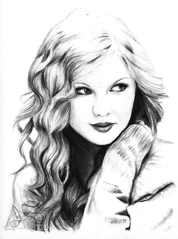 Taylor swift my favorite singer coloring page color luna