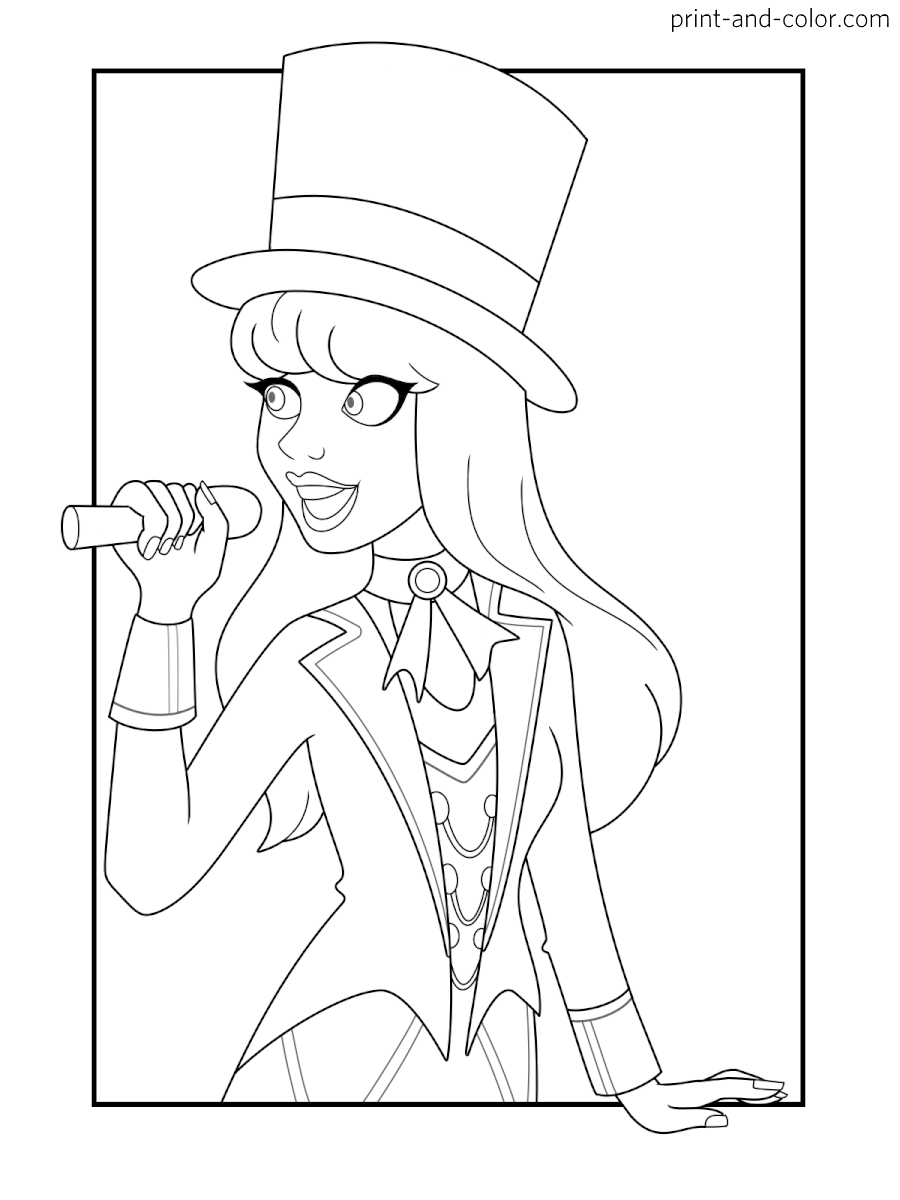 Taylor swift coloring pages print and color