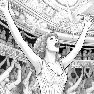 Taylor swift coloring pages