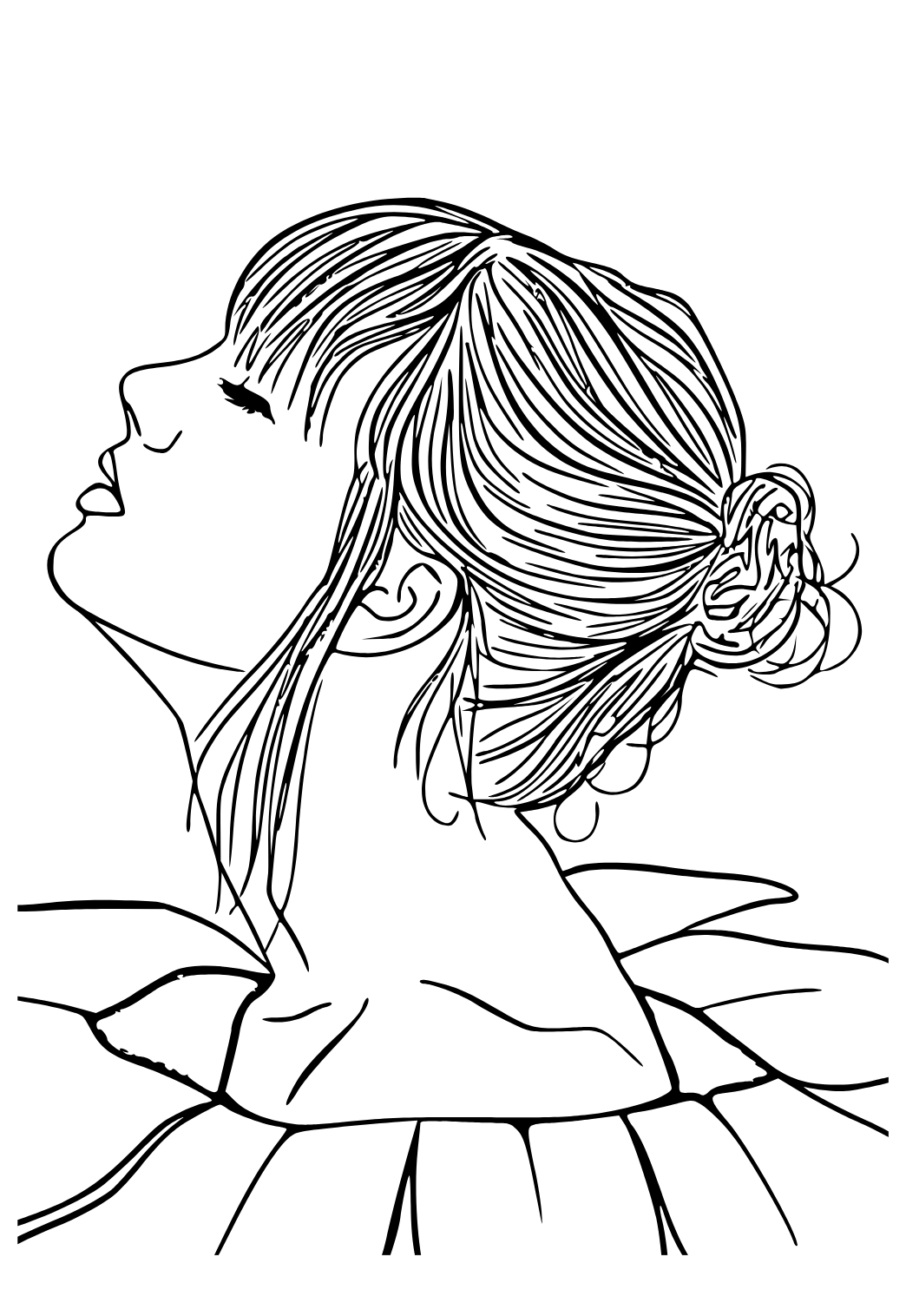 Free printable taylor swift flower coloring page for adults and kids