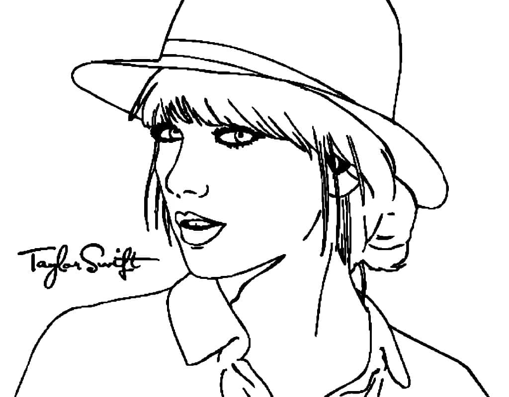 Taylor swift coloring pages