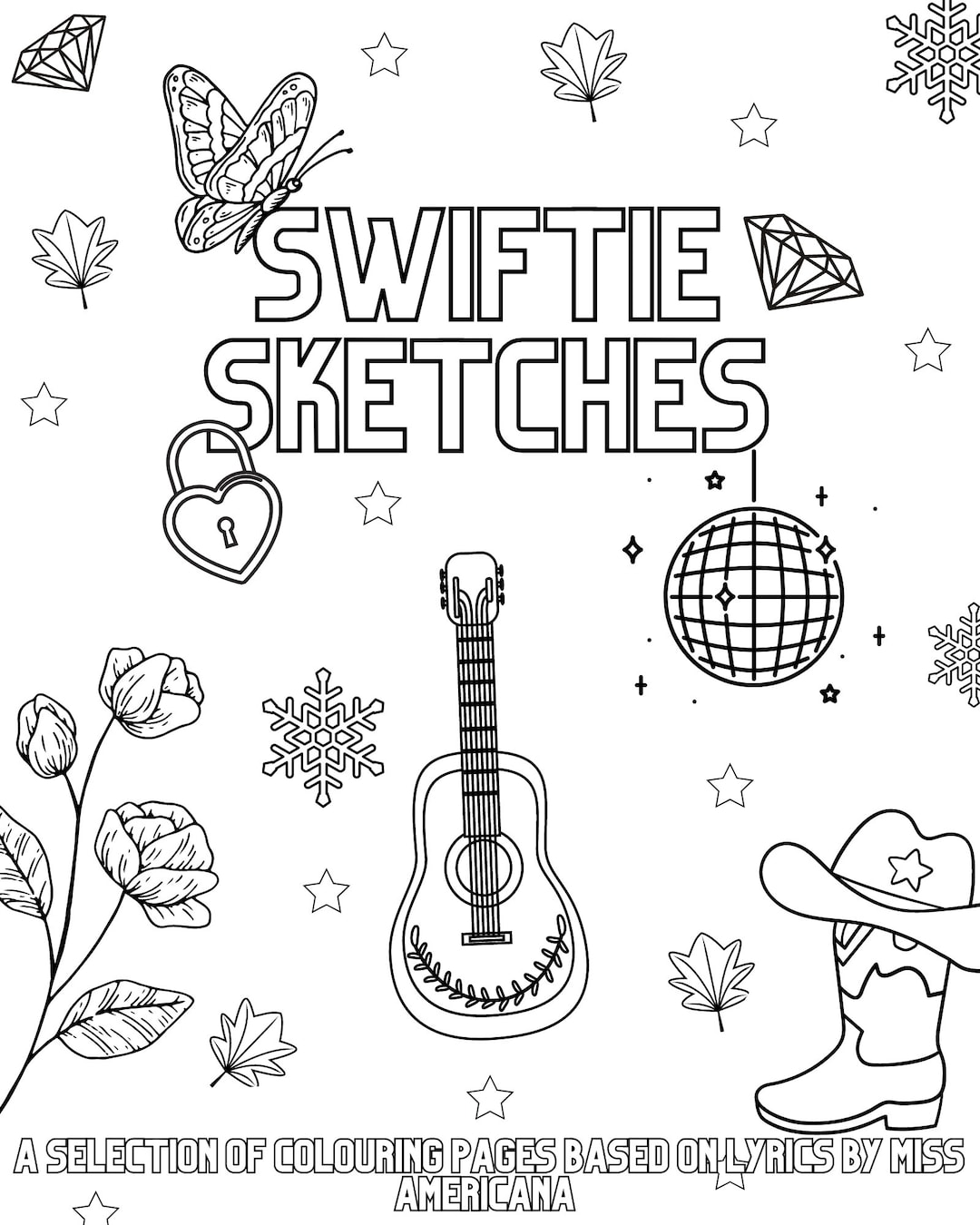 Taylor swift colouring pages book adult coloring book music inspired pop star coloring pages download now