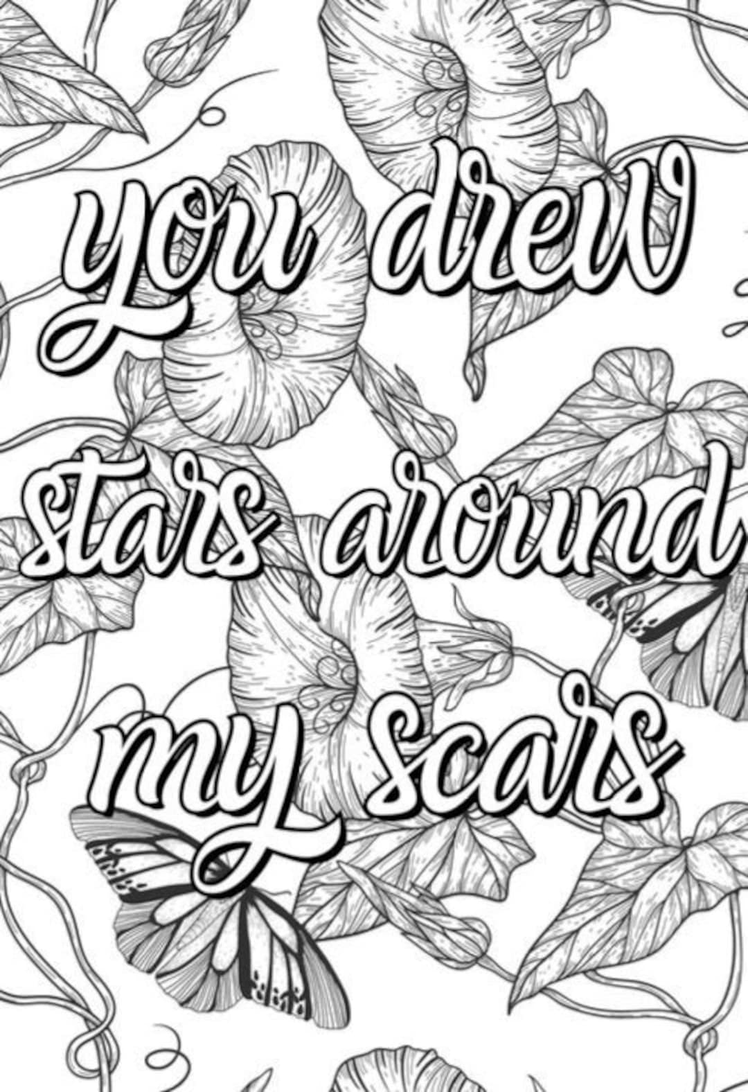 Taylor swift lyric colouring pages digital downloadprint at home