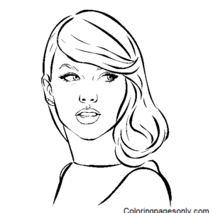 Taylor swift coloring pages printable for free download