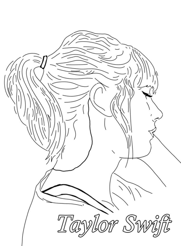 Taylor swift coloring pages