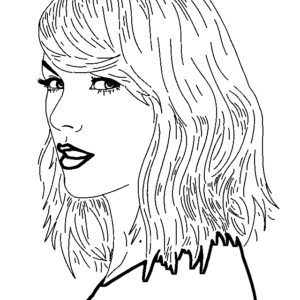 Taylor swift coloring pages printable for free download