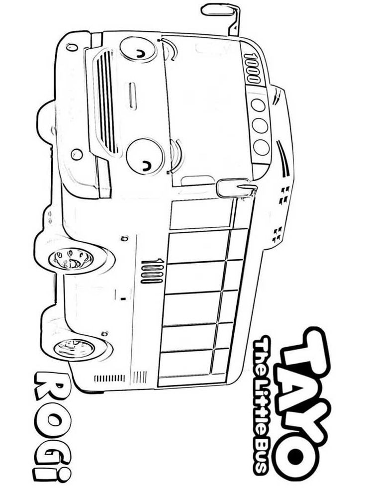 Tayo the little bus coloring pages tayo the little bus little bus coloring pages