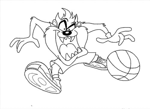 Free coloring pages tazmania coloring pages for kids