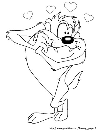 Looney tunes coloring page