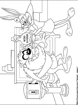 Looney tunes coloring page