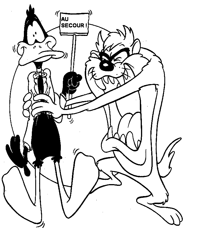 Daffy duck coloring pages printable for free download