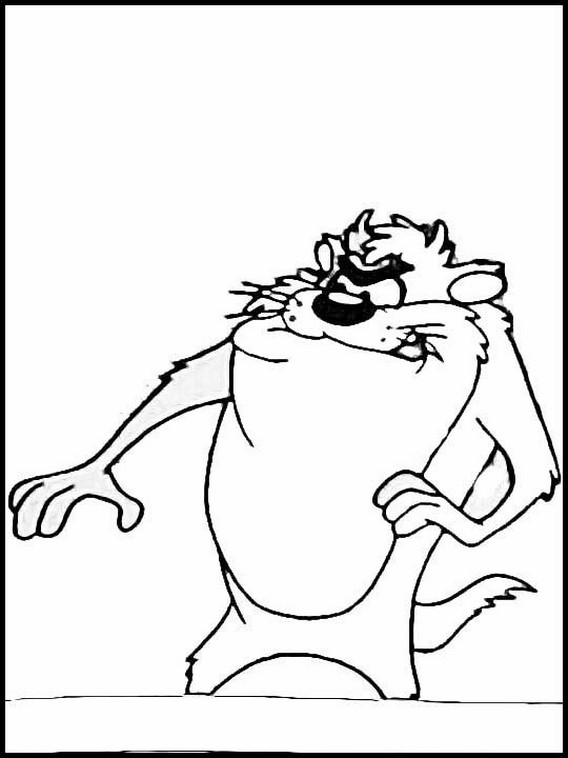 Printable coloring pages taz