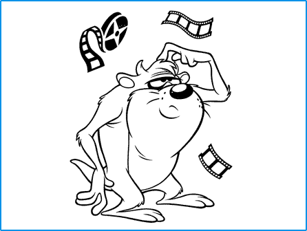 Taz the tasmanian devil coloring page looney tunes spot coloring pages