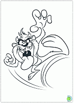 Taz coloring pages tasmanian devil coloring pages