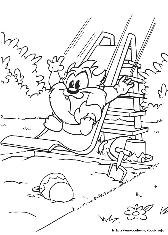 Baby looney tunes coloring picture